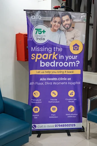 Allo Health Clinic banner in Rajkot